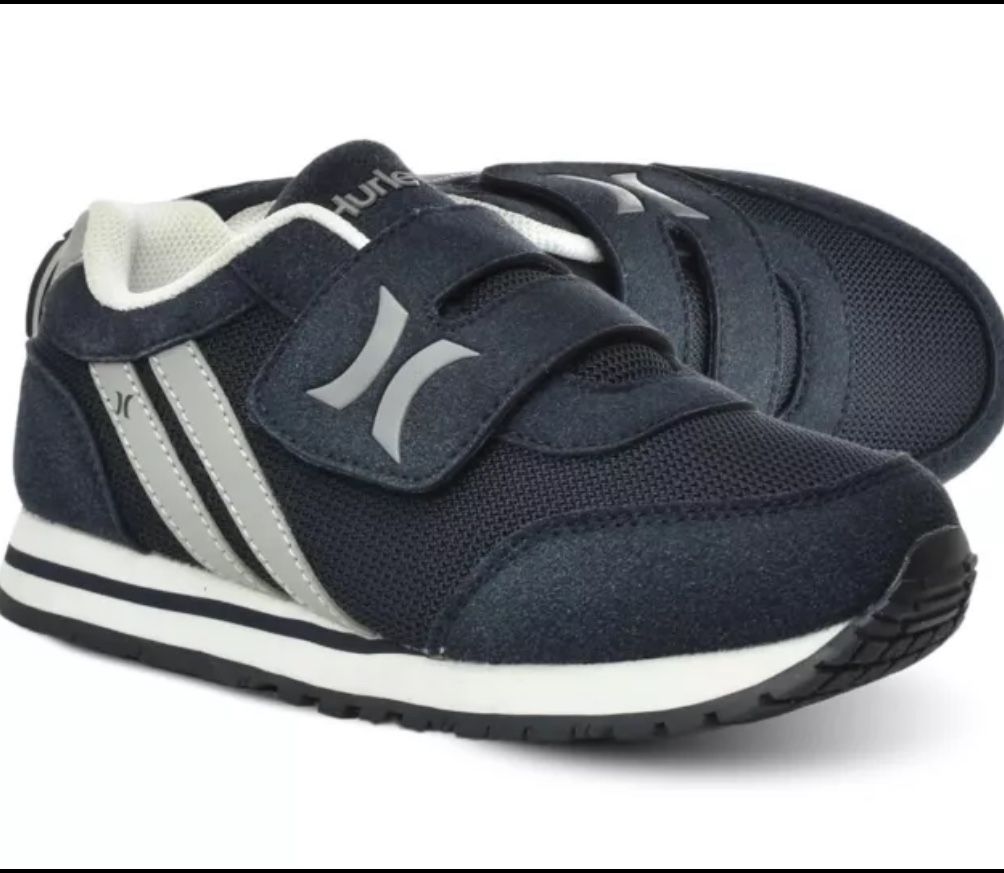 Hurley Kid's Knox Walking Sneakers - Kid's Runner Shoes with Hook Size 4