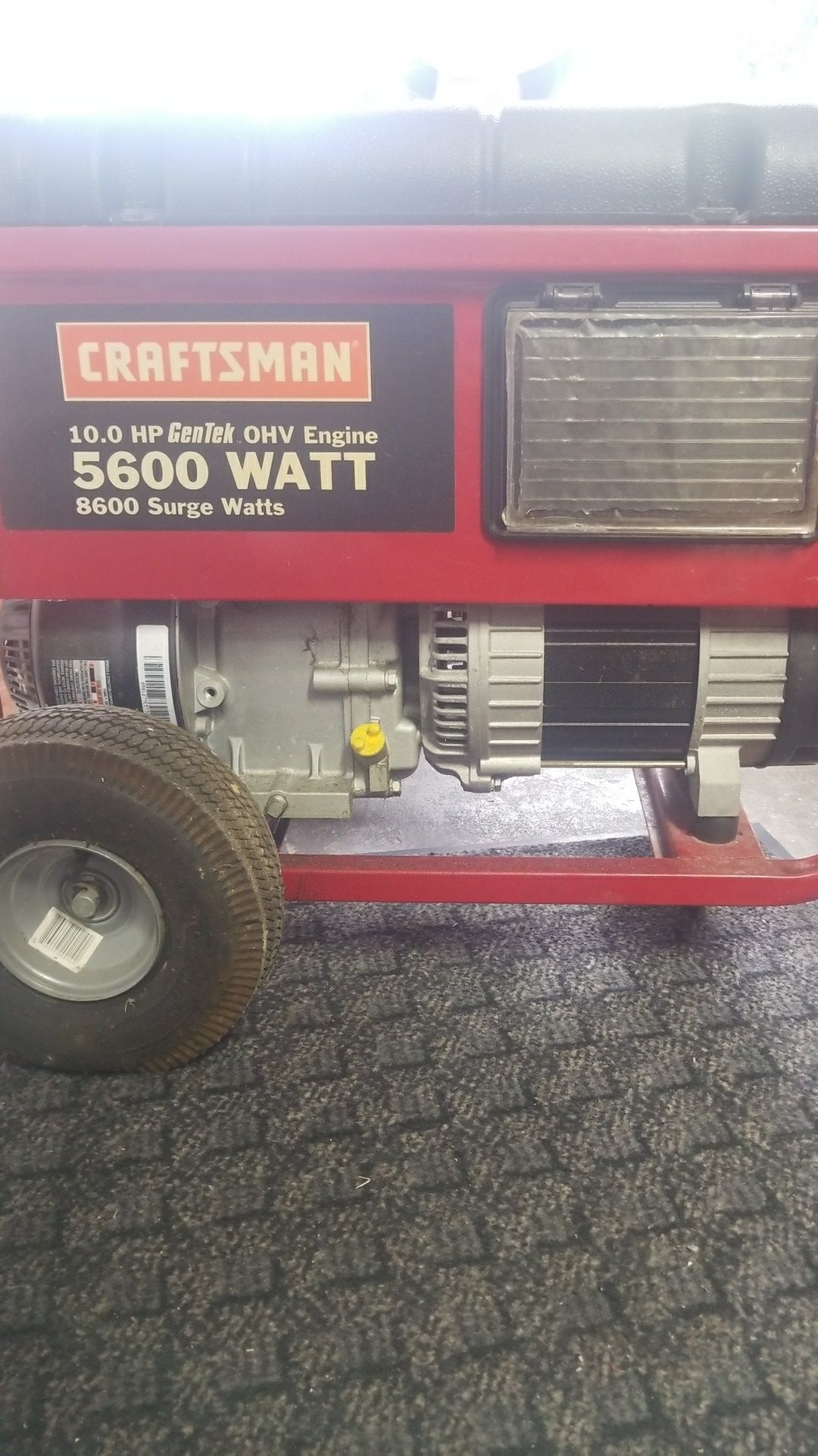 Craftsman Generator 5600 WATT 10.HP Running and Working for Sale in