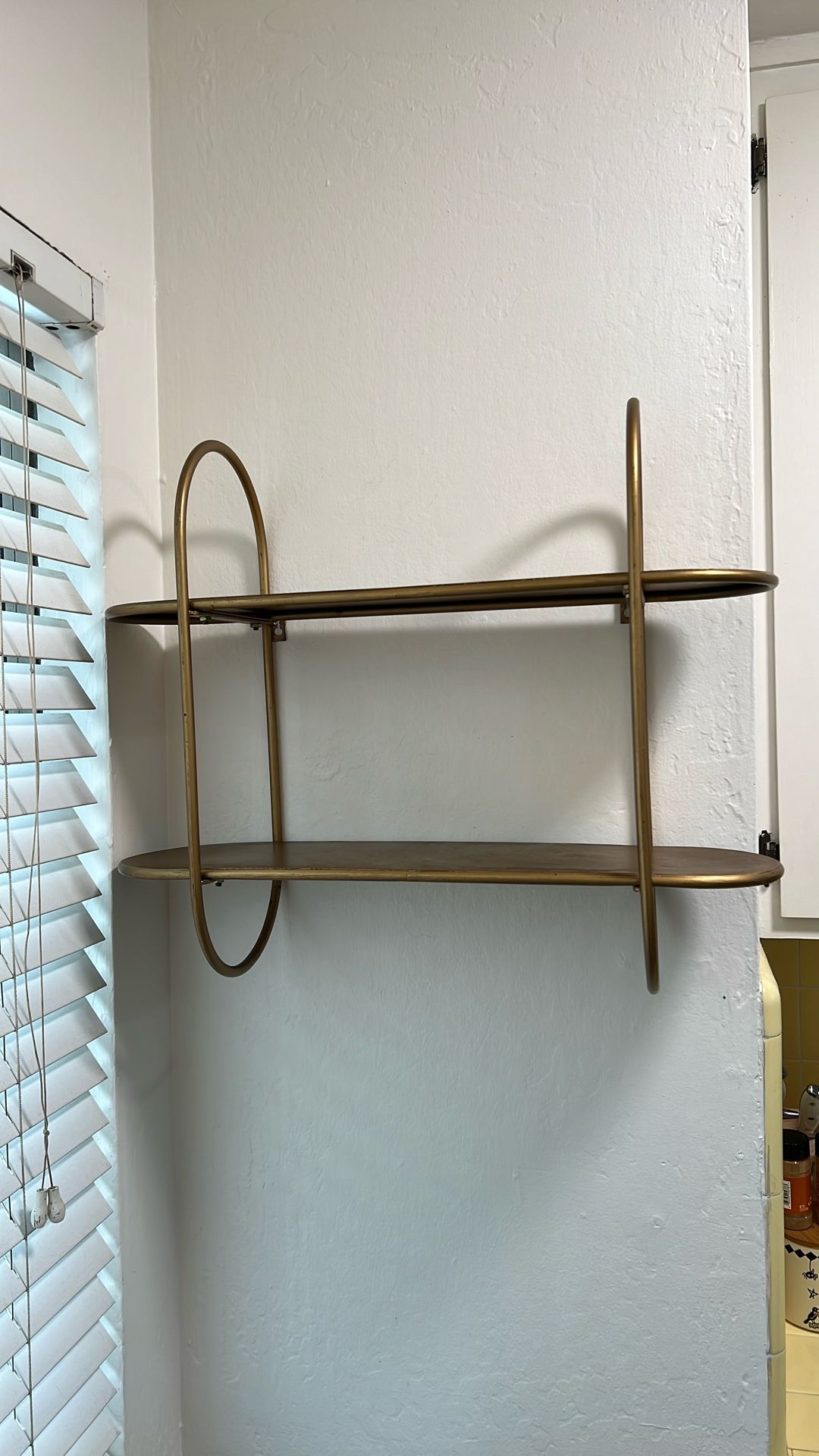Two Tiered Gold Shelf