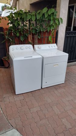 Washer and gas dryer