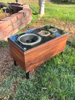 Small Vintage Speaker Coffee Table