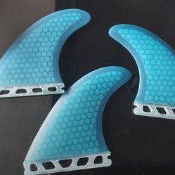 Honeycomb  Blue Thrusters (3) FUTURES FINS 