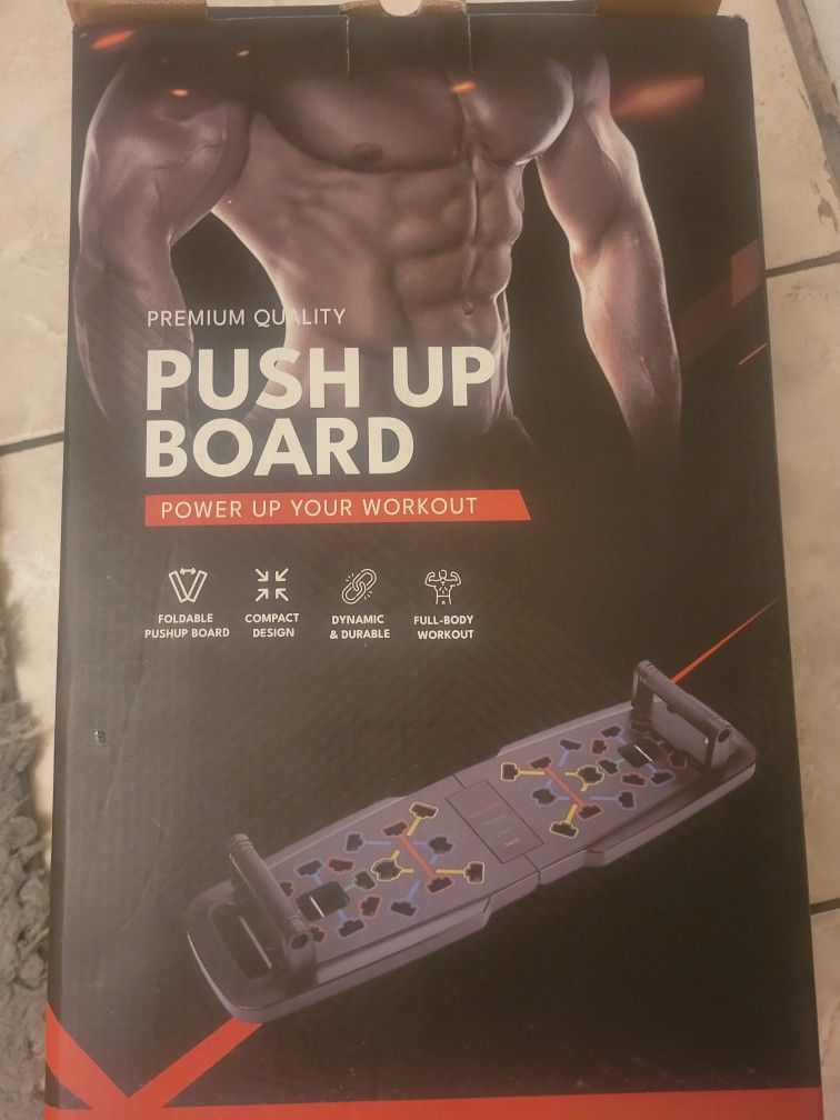 Push Up Board,Home Gym,Portable Exercise Equipment,Pilates Bar and 20 Fitness Accessories with Resistance Bands and Ab Roller Wheel,Full Body Workout