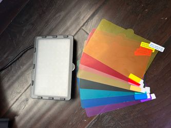 LED Video Light Kit 2Pcs, Hagibis Studio Lights 18 Color Filters for Photography Lighting with Adjustable Tripod Stand