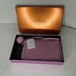 Coach Large Leather Wristlet/Clutch NWT