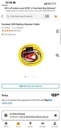 Duralast Jumper Cables
