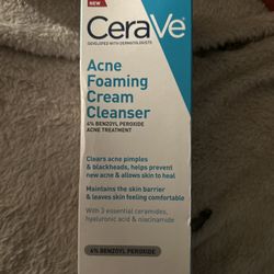 Never Opened CeraVe Acne Foaming Cleaner