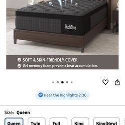 Queen Bed Frame And Mattress 