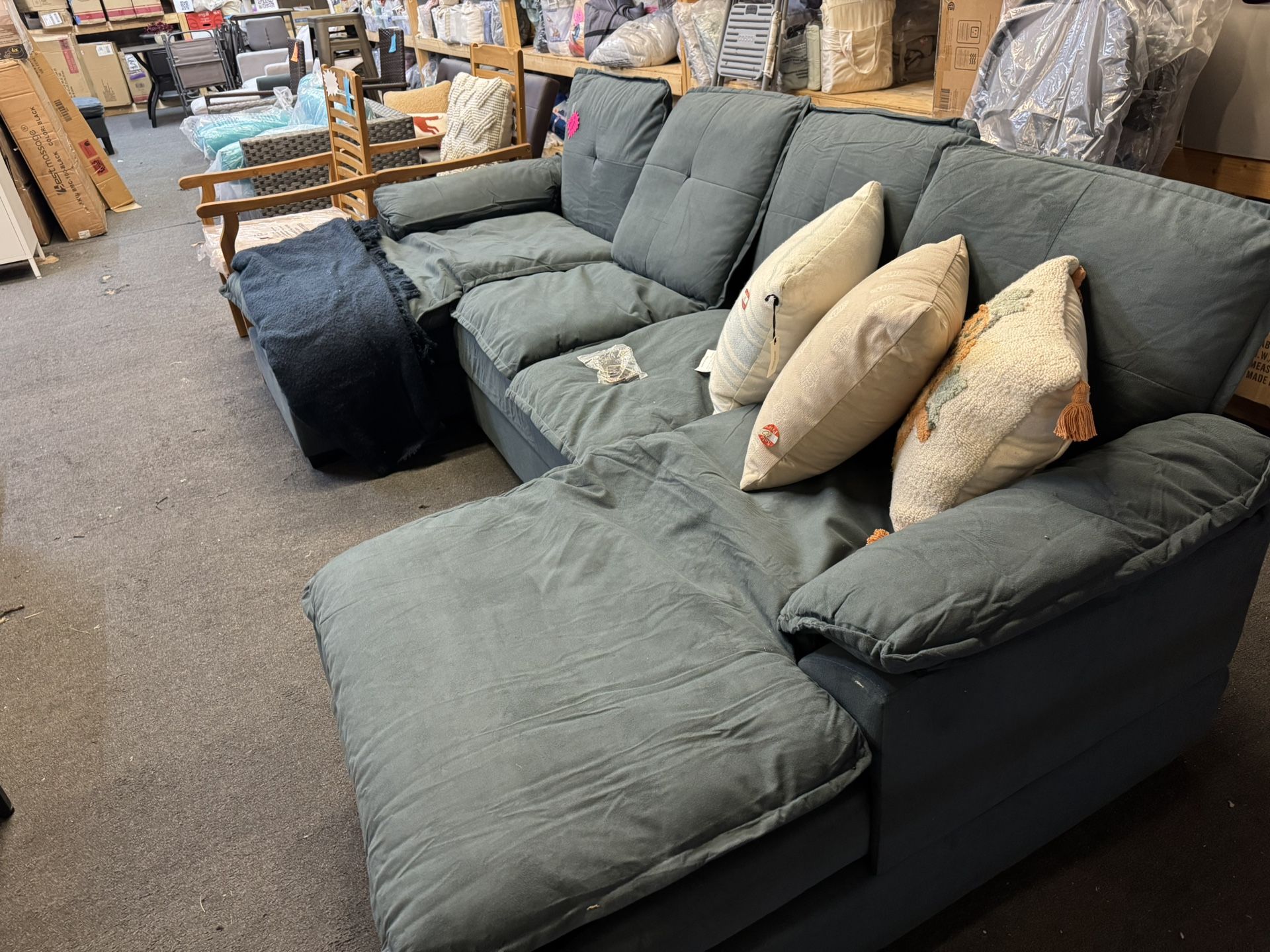 U Sectional New Fully Assembled East Breakdown
