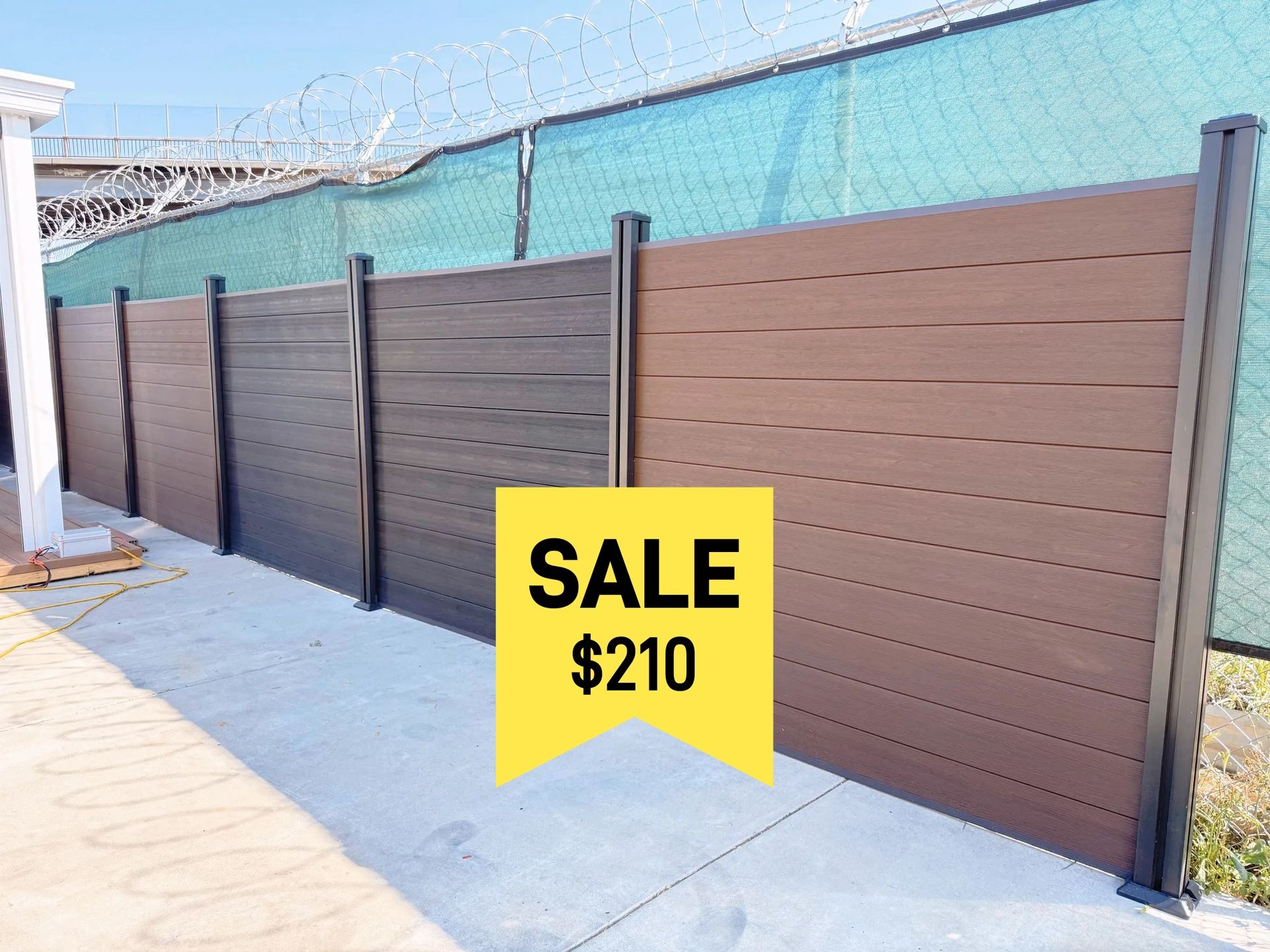 WPC Fence Section - Warehouse Sale!