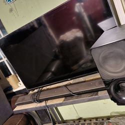 55 In TV Sound Bar Sub