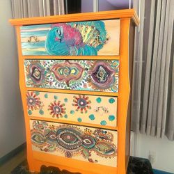 SUTTLE PEAC OCK on A Sea Of ORANGE