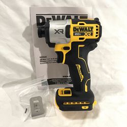 Brand new DeWalt XR 20 V brushless three speed impact driver. Retails $169.