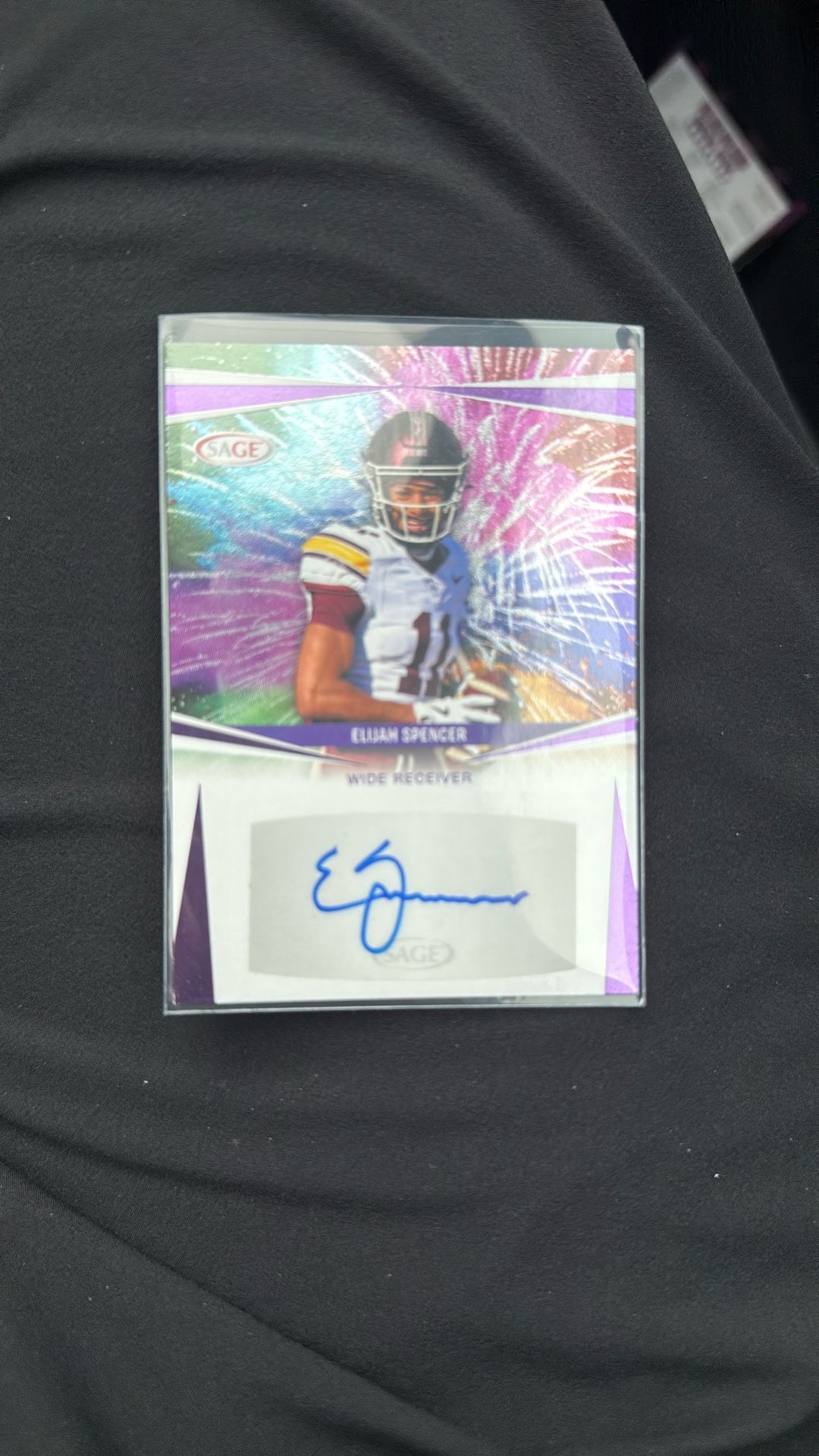 Elijah Spencer Signed Card