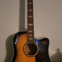 Keith Urban Urban Acoustic-Electric Guitar – Cutaway, Sunburst, Great Condition