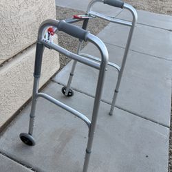(New) Drive Adjustable Rolling Walker 10210-4ASM 350lb Support