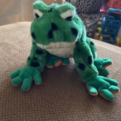 Ty Classic Lilypad the Green Frog 2004 Beanbag Plush