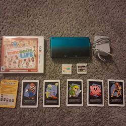 Nintendo 3DS Aqua Blue & Tomodachi Life Bundle