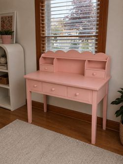 Home Office Furniture Writing Desk, 36 Inch Computer Work Station with Detachable Hutch for Small Place, 5 Drawers(White