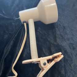 Vintage Retro Pink Adjustable Clip On Portable Lamp