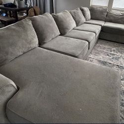 Large Grey Sectional Couch Available! 
