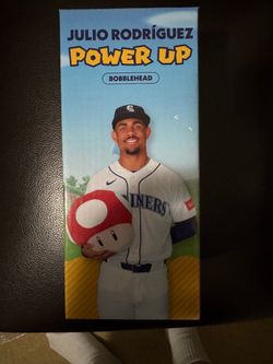 Seattle Mariners Julio Rodriguez Power Up Bobblehead SGA 8/2/26 New!!