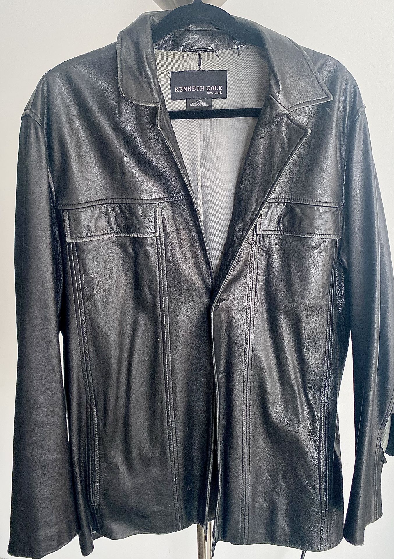 Classic Vintage Kenneth Cole New York Buttery Soft Leather Jacket 