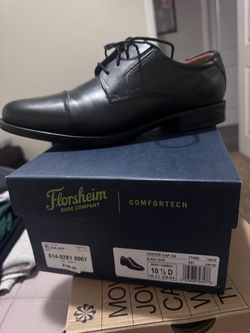 Florsheim Comfortech Center Cap Oxford Size 10.5D