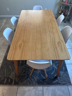 6 Person Table w/ 6 Chairs