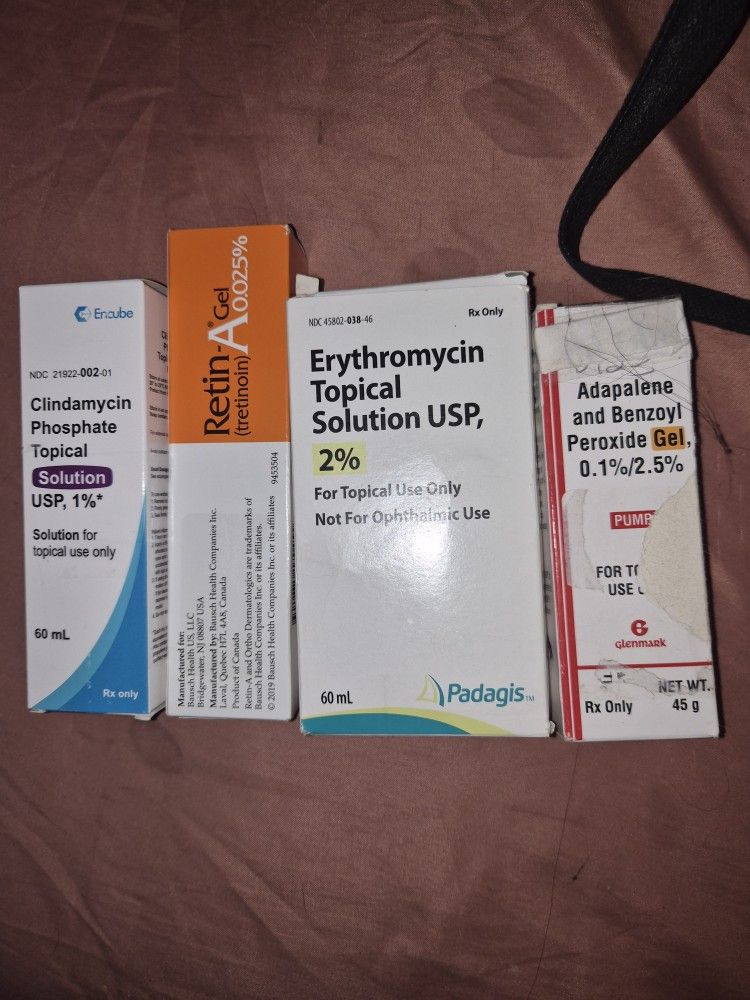 CLINDAMYCIN Retin A ,Erythromycin Topical