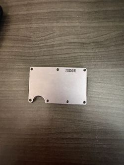 Ridge Wallet gunmetal grey used