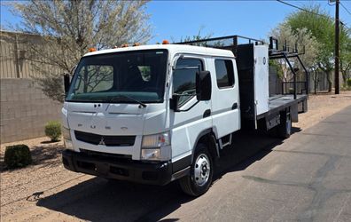 2012 Mitsubishi Fuso Canter FEC72W 4x2 Crew Cab Flatbed