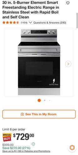 Samsung 30 in. Freestanding Electric Range