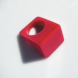 Geometric Red Ring 1970/1980ies Vintage Size 3/3.5**$5 FLAT FEE US SHIPPING**