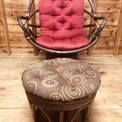 Pier 1  Two Papasan Chairs  OBO