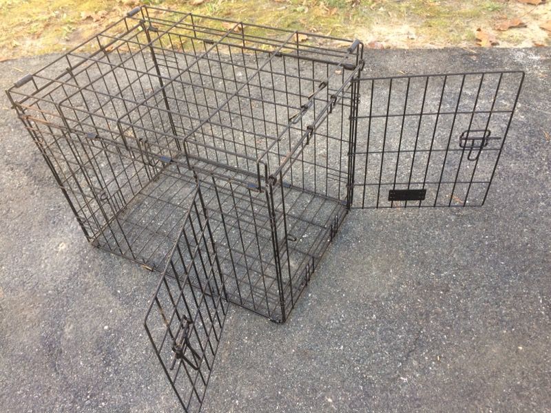 2 door wire dog crate