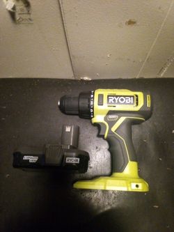 Ryobi battery and drill