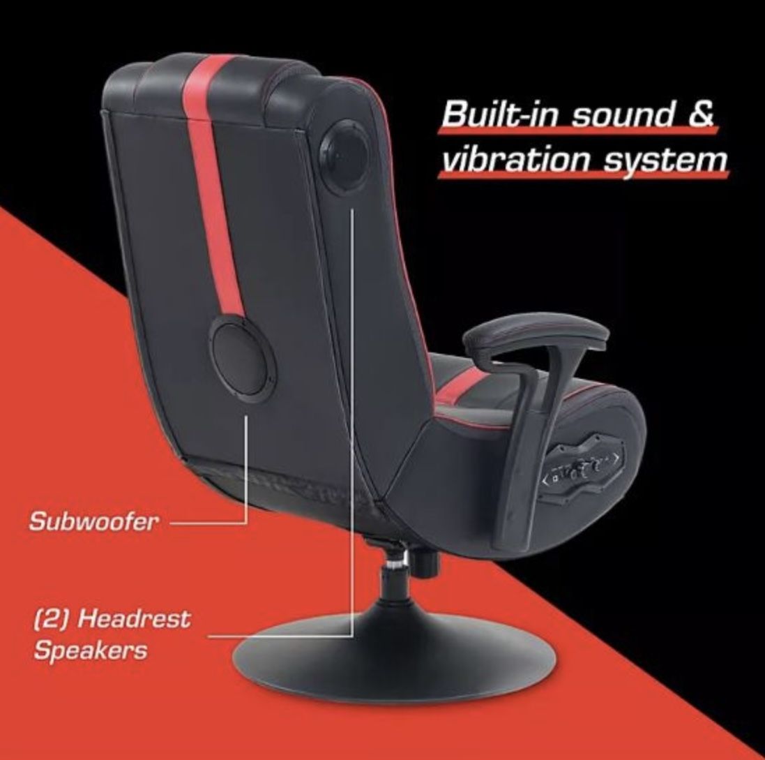 Gaming Chair With Speakers And Vibration NEW Gamers Unite Video