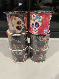 Dia De Los Muertos Wire Ribbon