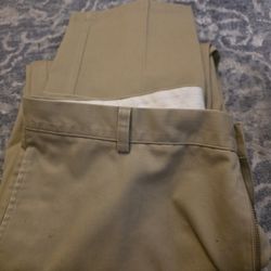 Men Khaki Llbean Pants Size 38x32 