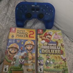Nintendo Switch Games + Controller 