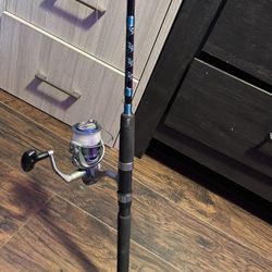 6 Foot Rod Safina Pro The Brand And The Color Is Blue And Black