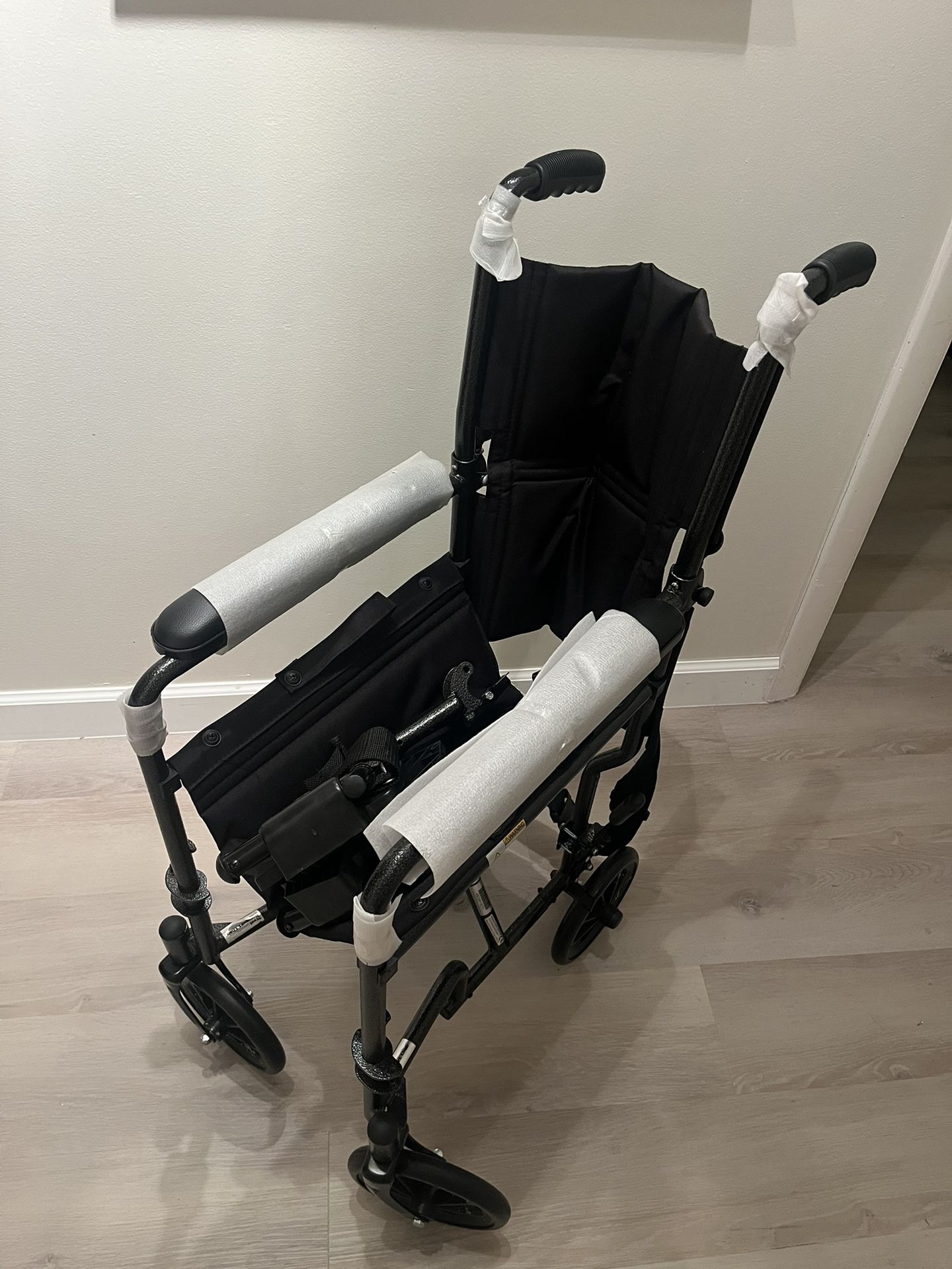 Brand New Folding Transport Wheelchair – Never Used