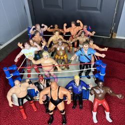 Vintage Wwf Wwe Ljn Titan Sports Wrestling Figures Lot 