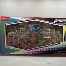 Pokémon Prismatic Lucario Ex & Tyranitar Ex Premium Collection New Sealed