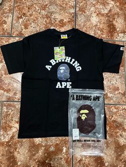 Bathing ape blue and black bape t shirt