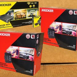 Kicker CX Series Power Amplifier Mono Subwoofer System Bass Knob L7 Solo Baric 12" Dual Voice Coil Shallow Speakers 2400 Watts L7T12 Package 🚨