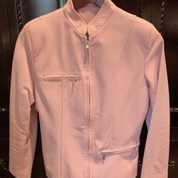 Pink Lamb Leather Jacket 