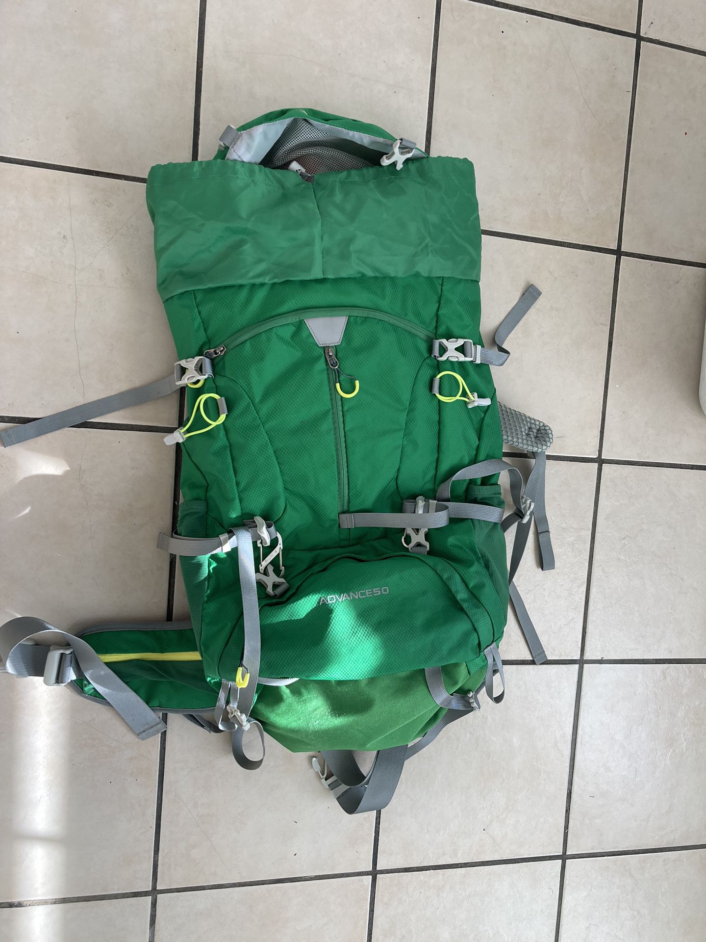 Green hiking Backpack 
