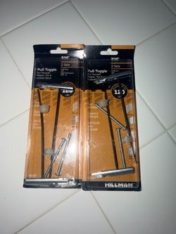 Hillman 3/16" Pull Toggle Anchors – 2 sets (two in each pack)